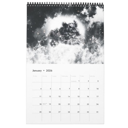 魔法のサイコロのカレンダー カレンダー (1月 2026)