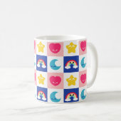 魔法のサイプキュート市松模様にマグ コーヒーマグカップ (正面右)