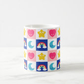 魔法のサイプキュート市松模様にマグ コーヒーマグカップ (中央)