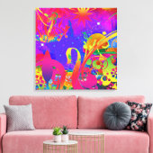 魔法のサマーガーデン キャンバスプリント (インサイチュ (リビング))