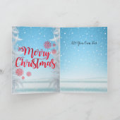 魔法のサンタクロースお洒落とベビーガール カード (内部)