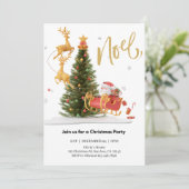 魔法のサンタクロースが乗るスレッドのクリスマスパーティー 招待状 (スタンド正面)