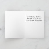 魔法のサンタクロースウィザードと小妖精や小人 シーズンカード (内部)