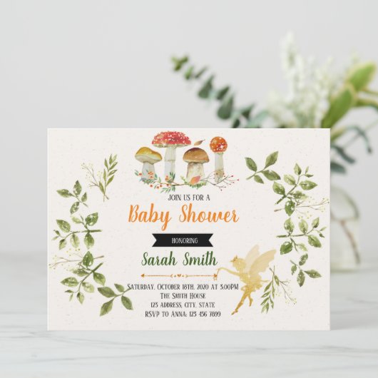 魔法のシャワー パーティー招待状 招待状 (スタンド正面)