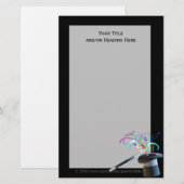 魔法のシルクハットの文房具 便箋 (正面/裏面)