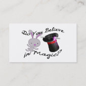 魔法のシルクハット及びウサギで信じます 名刺 (裏面)