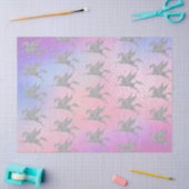 魔法のシルバーのユニコーンタイルパーティーティッシュペーパー 薄葉紙 (クラフト)