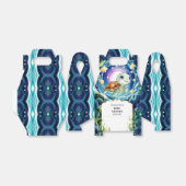 魔法のシンプルウミガメ赤ちゃんシャワー フェイバーボックス (折り畳みなし)