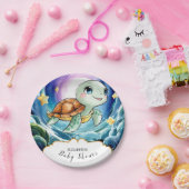 魔法のシンプルウミガメ赤ちゃんシャワー ペーパープレート (パーティー)