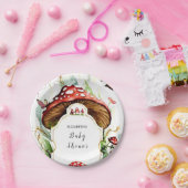 魔法のシンプルキノコ赤ちゃんシャワー ペーパープレート (パーティー)