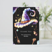 魔法のシンプルボホウィザードバースデー サンキューカード (スタンド正面)