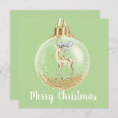 魔法のシーンのクリスマスオーナメント シーズンカード (正面/裏面)