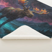 魔法のジャスパームースとロッキー山脈 シェルパブランケット (3/4)