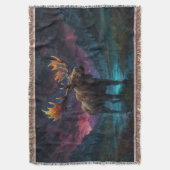 魔法のジャスパームースとロッキー山脈 スローブランケット (正面縦)