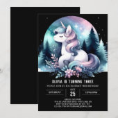 魔法のジャングルホース誕生日 招待状 (正面/裏面)