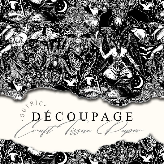 魔法のスクラップブッククラフトデカップバプホメットゴシック 薄葉紙