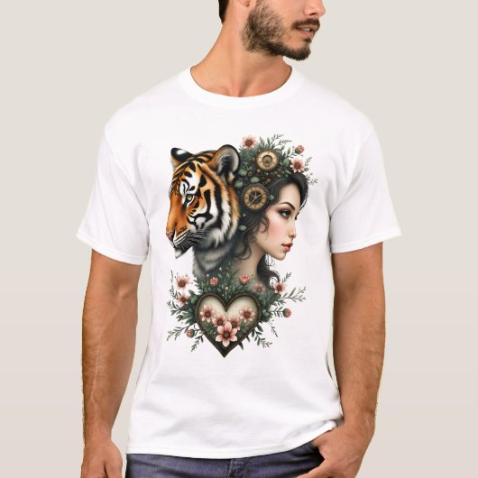 魔法のスチームパンクフローラ界 Tシャツ (正面)