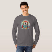 魔法のストーリータイムペンギン長袖コットンティー Tシャツ (正面フル)
