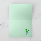 魔法のセントパトリックの日のハート カード (内部)