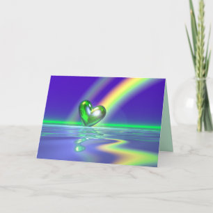 魔法のセントパトリックの日のハート カード