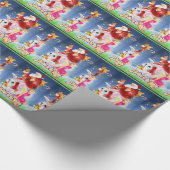 魔法のタイルの包装紙を祝って下さい ラッピングペーパー (角)