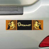 魔法のタツノオトシゴのコレクション バンパーステッカー (車上)