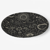 魔法のタロット星占いボーホ天体パターン ペーパープレート (アングル)