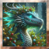 魔法のターコイズクリスマスドラゴン ウィンドウサイン (シート2)