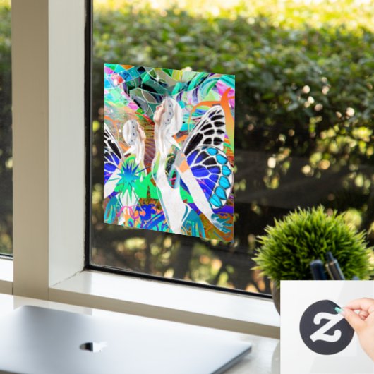 魔法のダンスウィンドウにしがみつく ウィンドウサイン (オフィス)