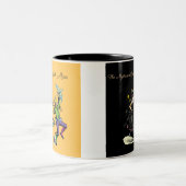 魔法のダンセルフライの女性と蛾の男 ツートーンマグカップ (中央)