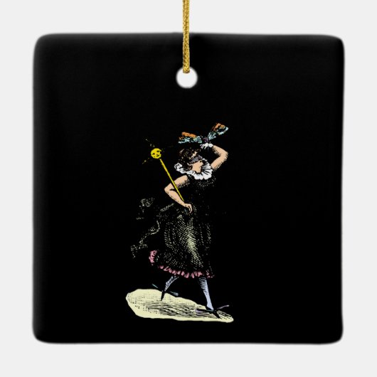 魔法のダンセルフライの女性 セラミックオーナメント (裏面)