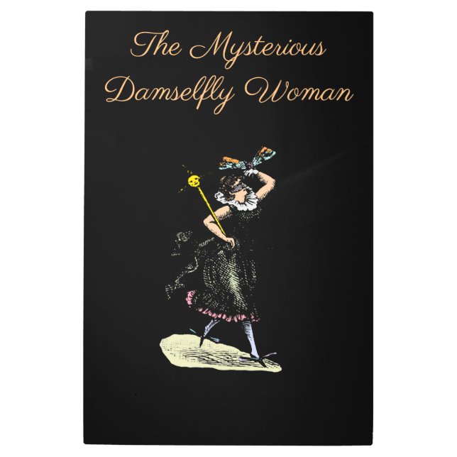 魔法のダンセルフライの女性 メタルプリント (正面)