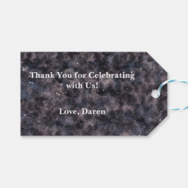 魔法のダークウォーター色の天星星夜 ギフトタグ