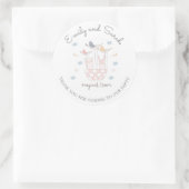 魔法のチーム |ツインズ誕生日シール ラウンドシール (バッグ)