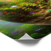 魔法のテラリウムのデジタルアート ポスター (角)