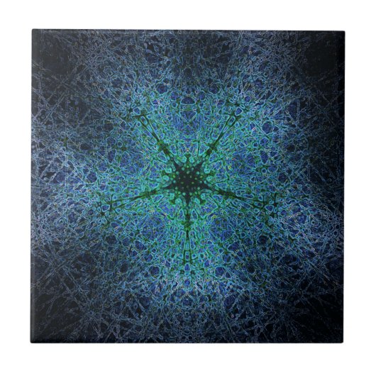 魔法のデザインの銀河系セラミックタイル タイル (正面)