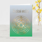 魔法のデザイン カード (黄色い花)