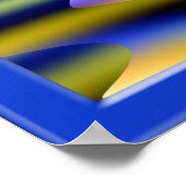 魔法のトサイケデリックランス風景 ポスター (角)