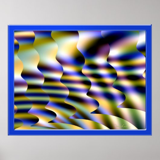 魔法のトサイケデリックランス風景 ポスター (正面)