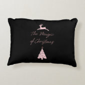 魔法のトナカイと木 アクセントクッション (裏面)