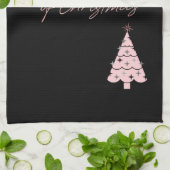 魔法のトナカイと木 キッチンタオル (折り畳み)