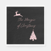 魔法のトナカイと木 スタンダードランチョンナプキン (正面)