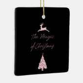 魔法のトナカイと木 セラミックオーナメント (右)