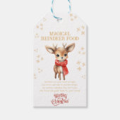 魔法のトナカイメッセージカードクリスマスイブギフト ギフトタグ (正面)