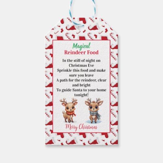 魔法のトナカイ料理 ギフトタグ (正面)