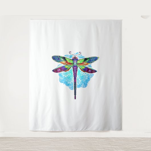 魔法のドラゴカラフルンフライ曼荼羅 タペストリー (正面)