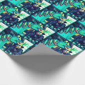 魔法のドラゴンのギフトの包装紙 ラッピングペーパー (角)