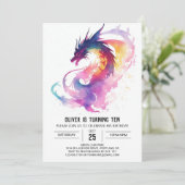 魔法のドラゴン物語の誕生日 招待状 (スタンド正面)