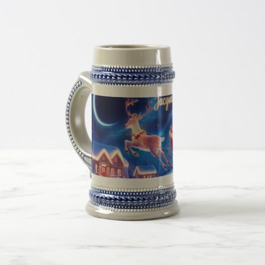 魔法のナイトライド・サンタクロースと彼の輝き ビールジョッキ (正面左)