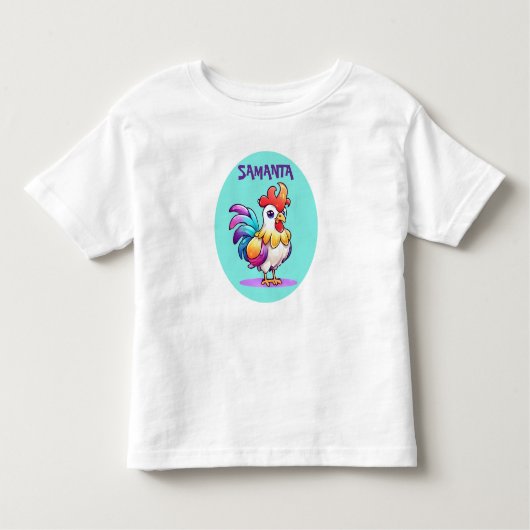 魔法のニワトリの赤ちゃん用Tシャツ トドラーTシャツ (正面)